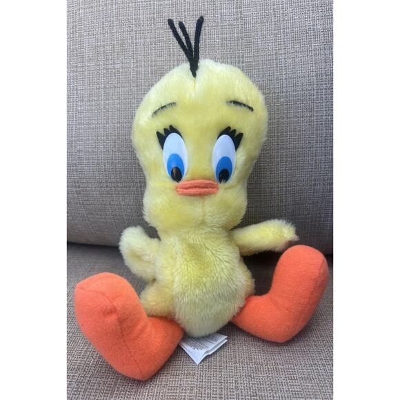 VINTAGE 1971 Mighty Star Warner Bros TWEETY BIRD Looney Tunes Plush 9” - Picture 1 of 7
